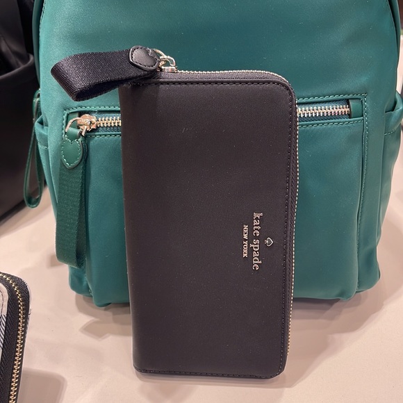 Kate Spade Chelsea Nylon Large Continental Wallet
Color: Black 
NWT - Picture 8 of 16